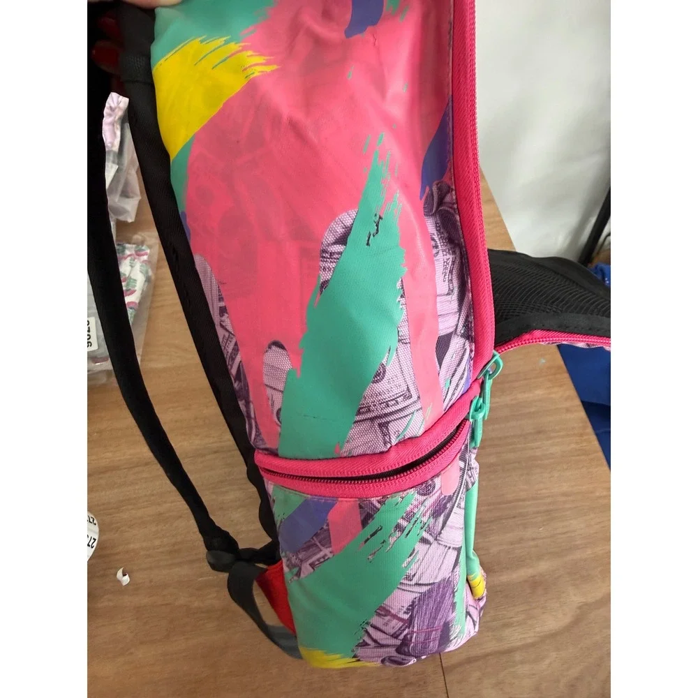 Sprayground Limited Edition Pink Money Paint Drip Backpack Kids School Bag